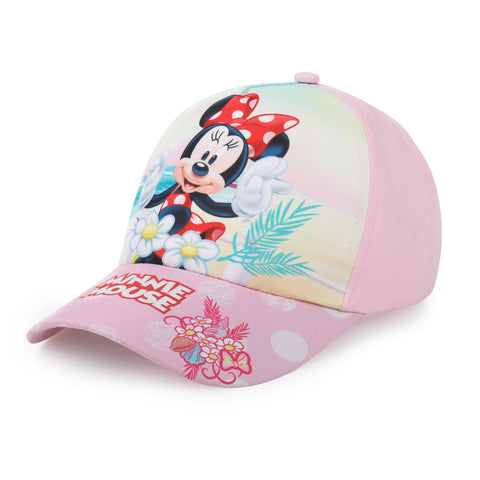 Disney Minne Mouse Cap Kappe Mütze Baseballkappe für Mädchen verstellbar, Klettverschluss