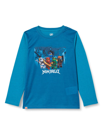 LEGO Ninjago Jungen Longsleeve Langarm T-Shirt Hellblau