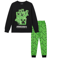 Minecraft Creeper Jungen Schlafanzug Pyjama Langarm