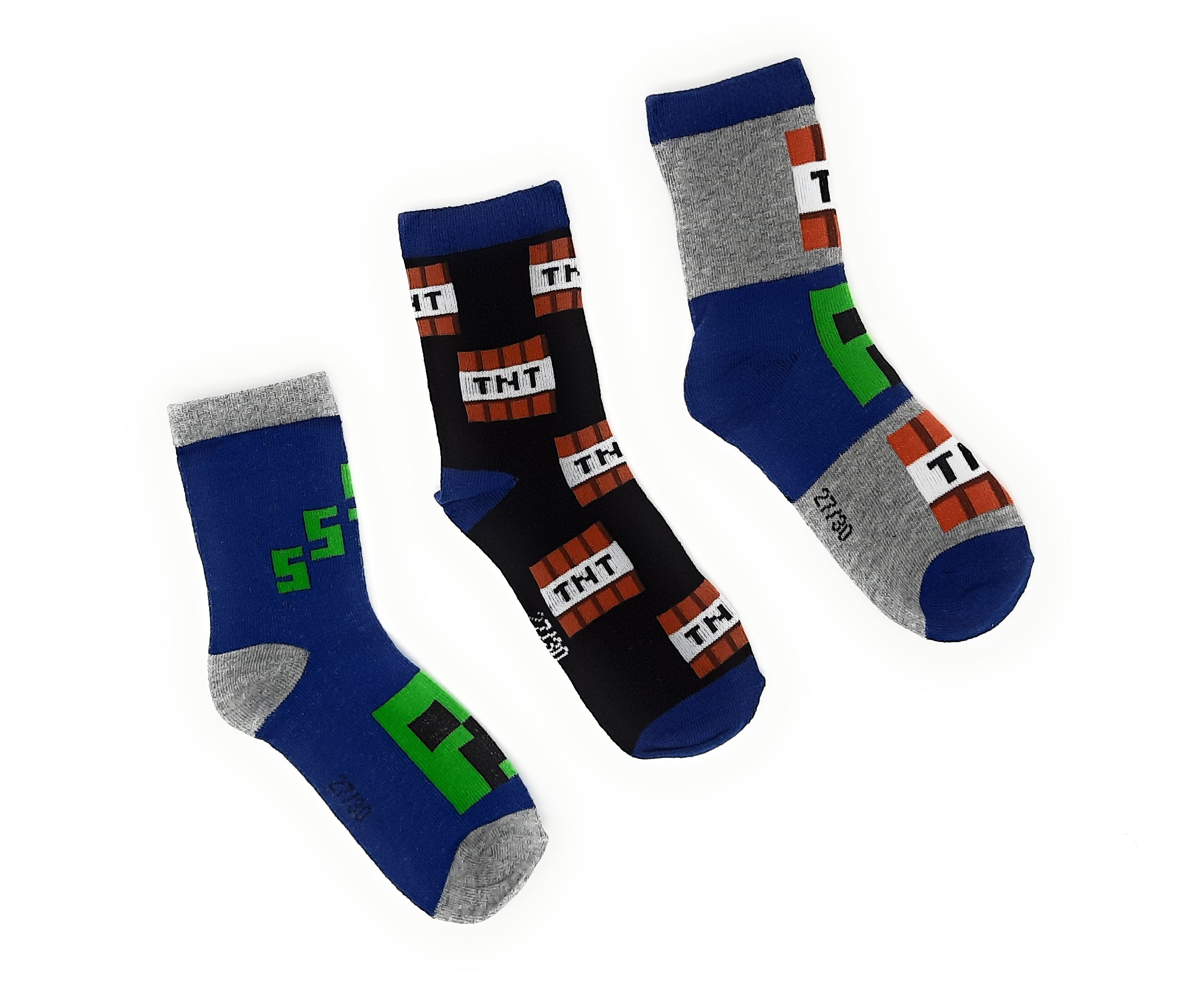 Minecraft Creeper Socken 3er Pack