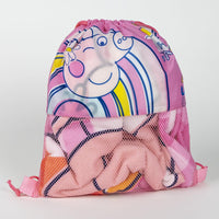 Peppa Pig 3-teiliges Set, Badetuch 70x140cm, Cap Gr. 51 und Turnbeutel
