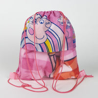 Peppa Pig 3-teiliges Set, Badetuch 70x140cm, Cap Gr. 51 und Turnbeutel