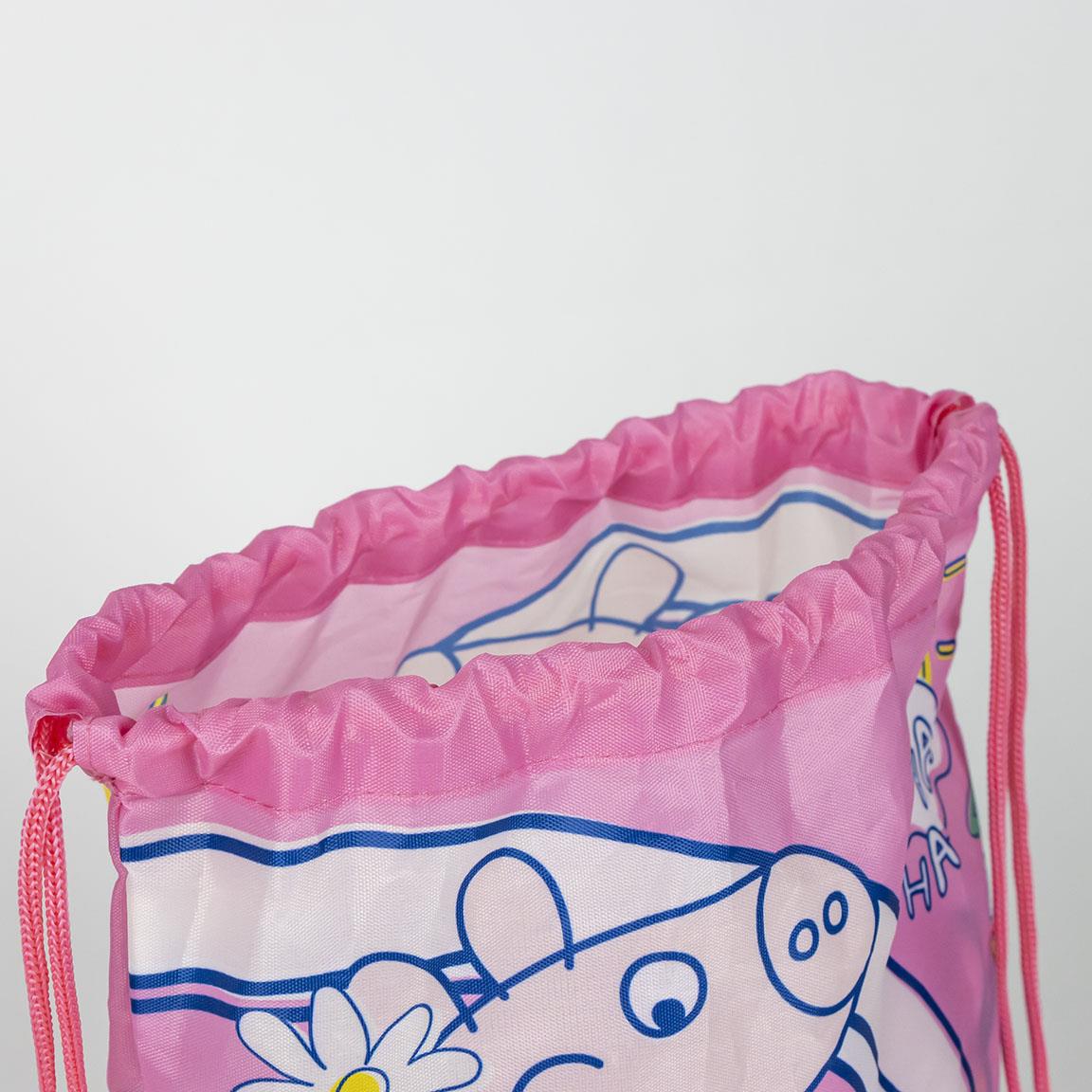 Peppa Pig 3-teiliges Set, Badetuch 70x140cm, Cap Gr. 51 und Turnbeutel