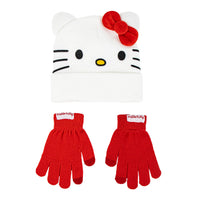 Hello Kitty Wintermütze und Handschuhe Set für Kinder