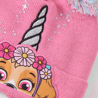 Paw Patrol Mädchen Winterset mit Mütze, Schal und Handschuh