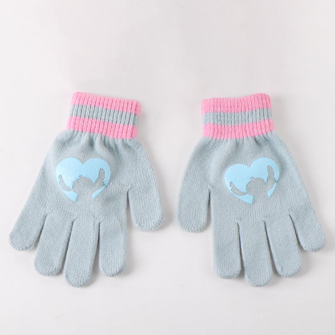 Stitch Bommelmütze Handschuhe und Schal Set für Kinder