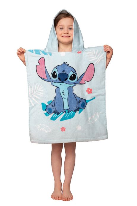 Lilo und Stitch Kinder Poncho mit Kapuze