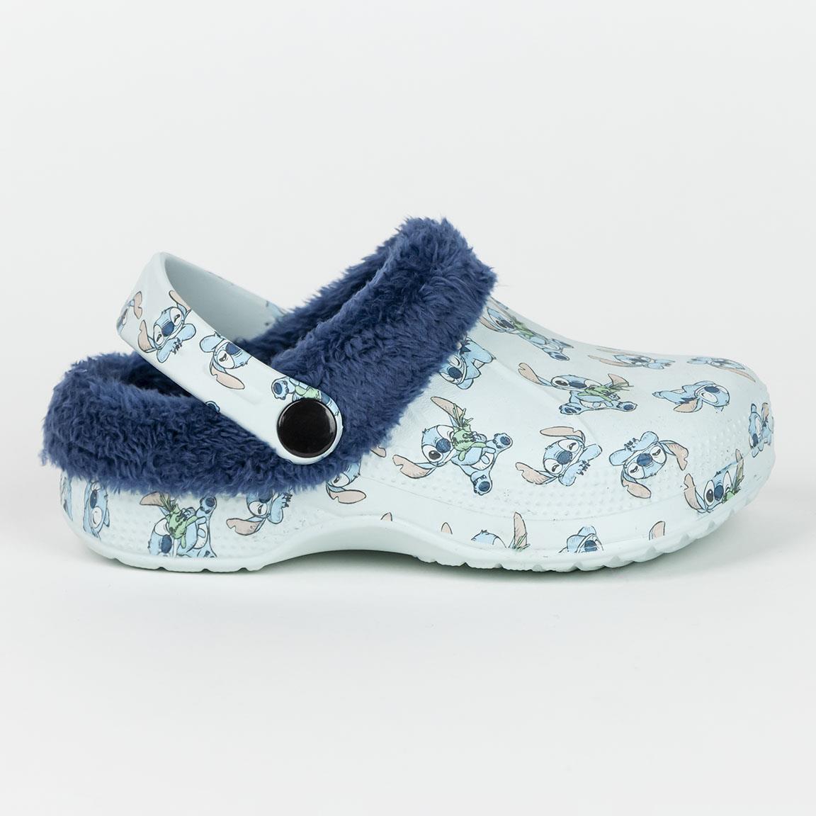 Disney Stitch Kinder Clogs, Fleece-gefüttert
