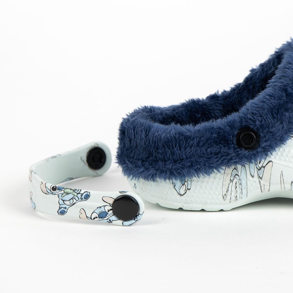 Disney Stitch Kinder Clogs, Fleece-gefüttert