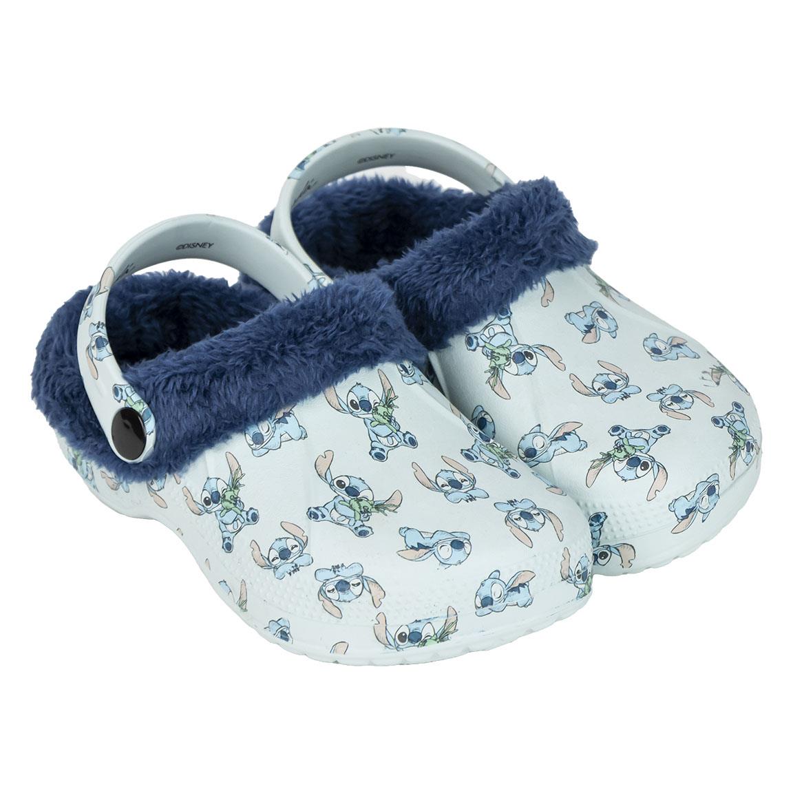 Disney Stitch Kinder Clogs, Fleece-gefüttert