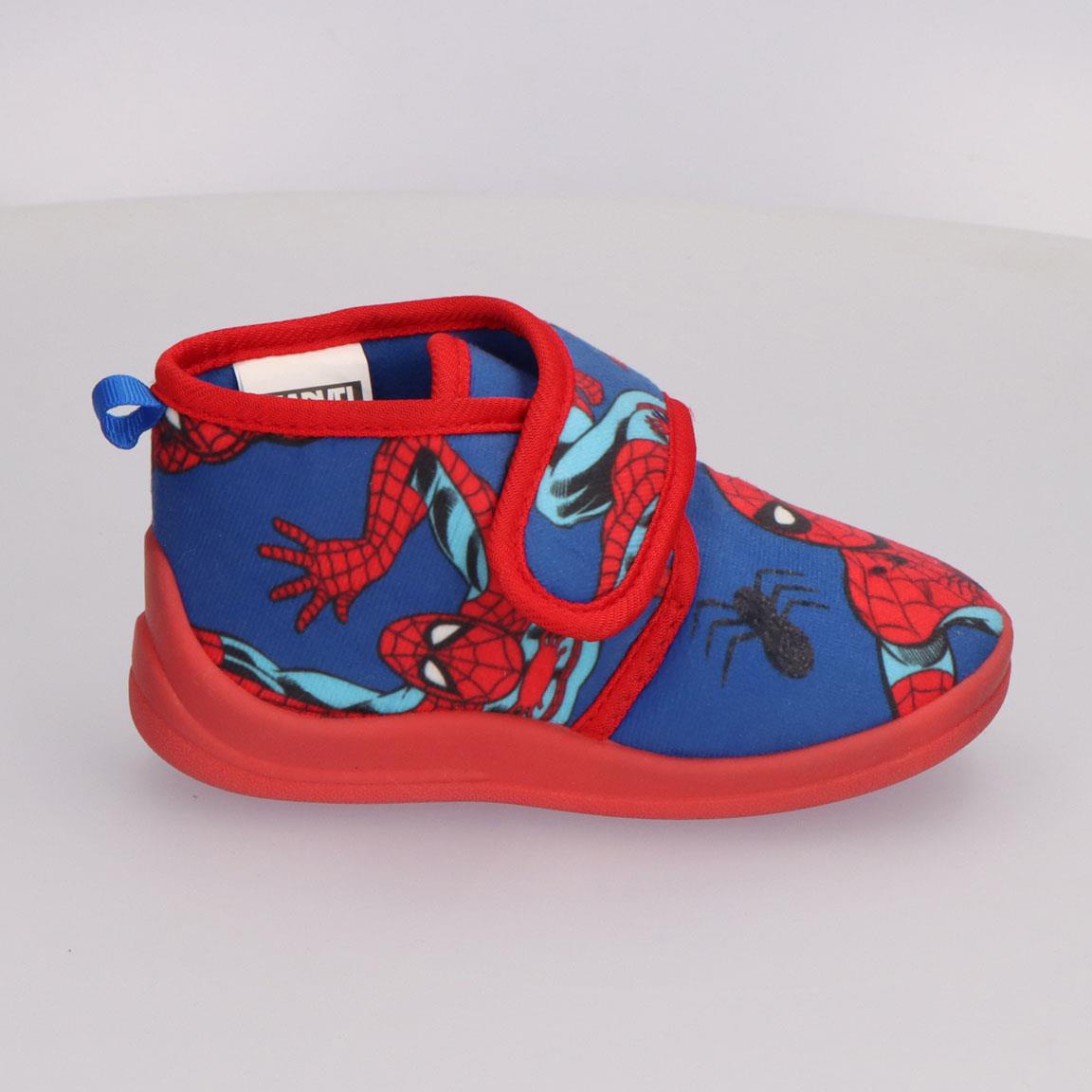 Spiderman Jungen Kinder-Hausschuhe mit Klettverschluss