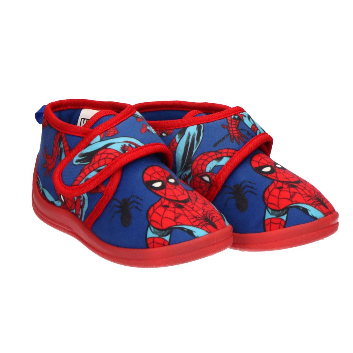 Spiderman Jungen Kinder-Hausschuhe mit Klettverschluss