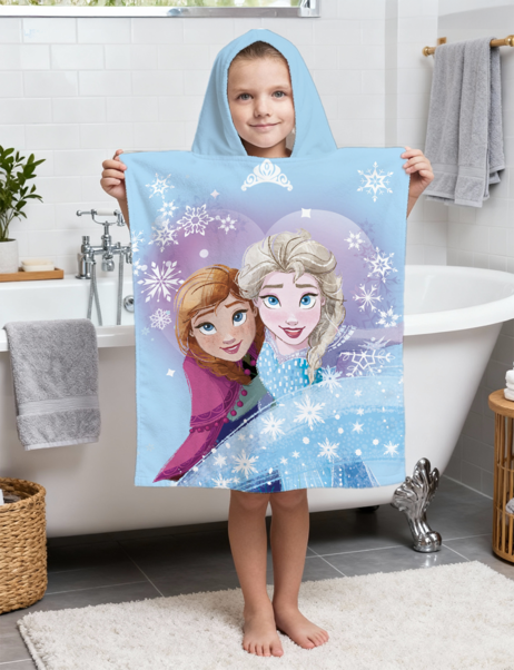 Eiskönigin Anna und ELSA Bade Poncho Handtuch