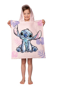 Lilo und Stitch Kinder Badeponcho mit Kapuze,