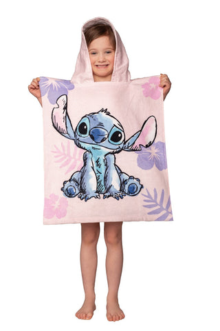 Lilo und Stitch Kinder Badeponcho mit Kapuze,