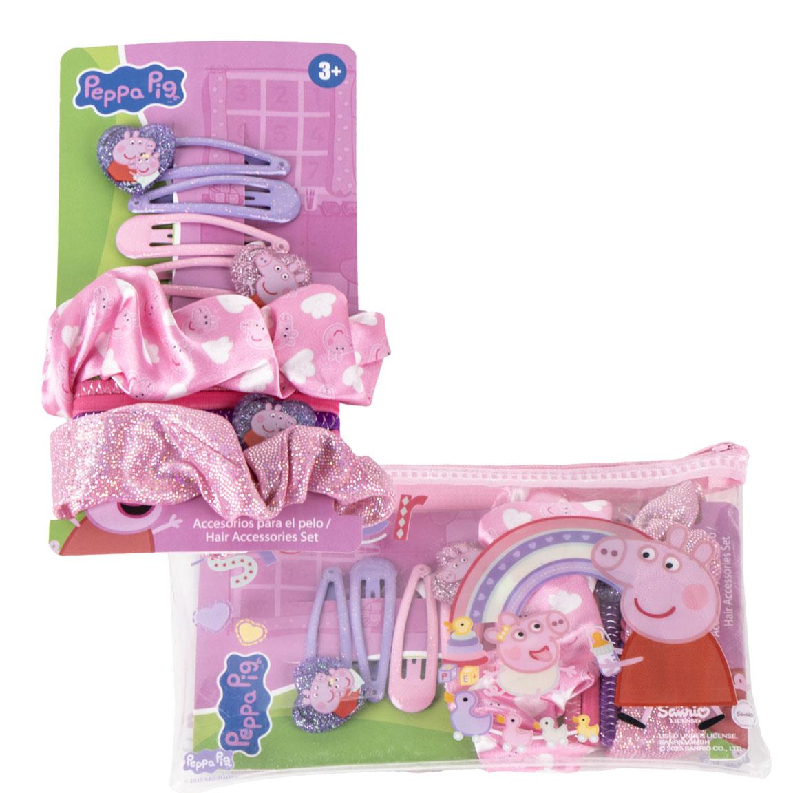 Peppa Pig Haaraccessoires Set, 10-teiliges Set
