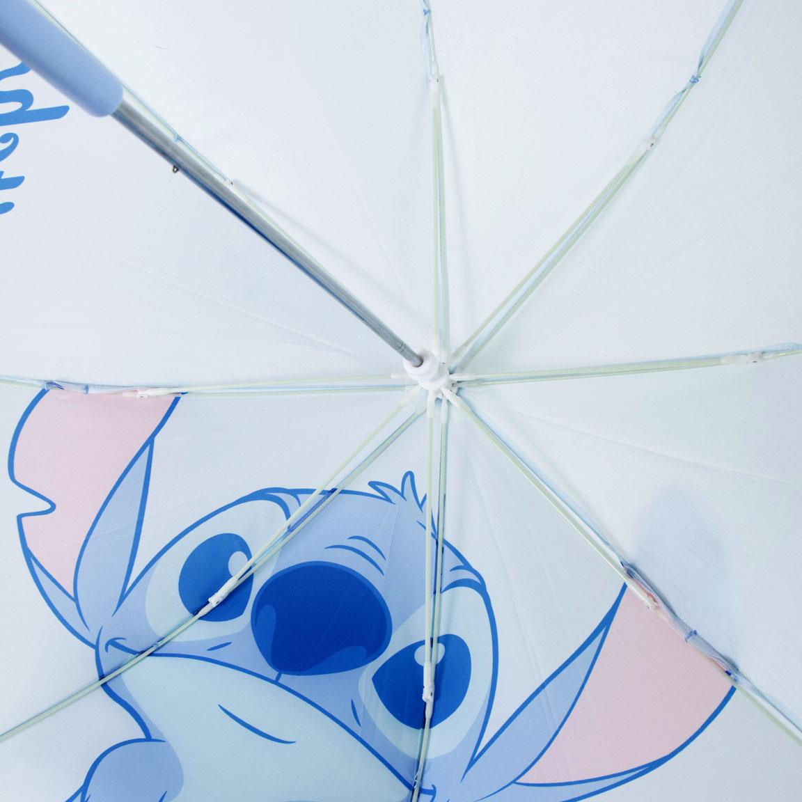 Stitch Kinder Regenschirm, 3D Ohren Stockschirm, Kuppelschirm 71cm