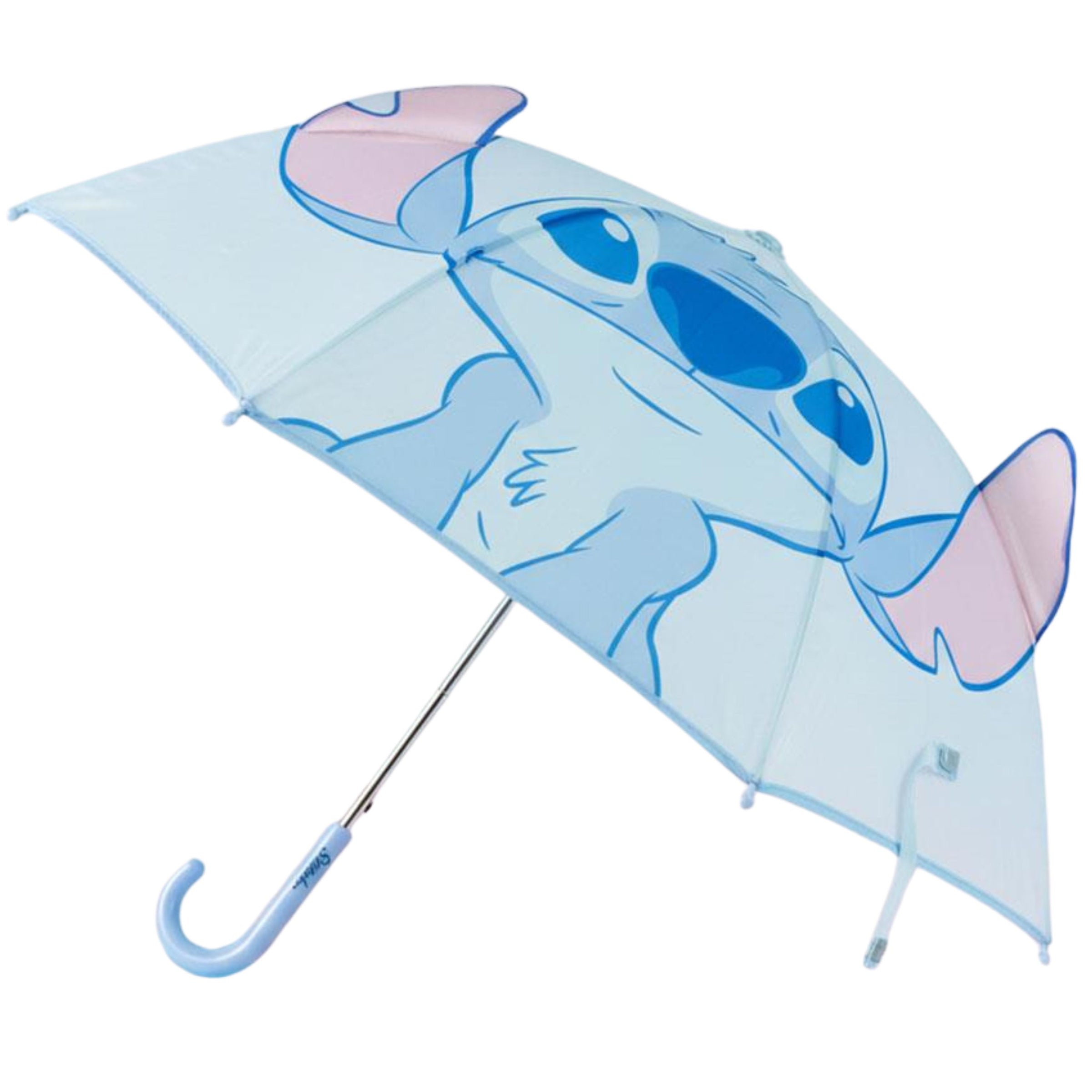 Stitch Kinder Regenschirm, 3D Ohren Stockschirm, Kuppelschirm 71cm