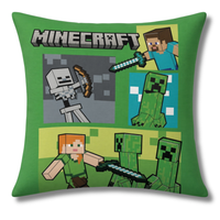 Minecraft Creeper Wende-Kissen, 40 x 40 cm, superweich