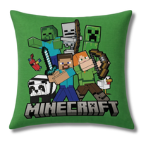 Minecraft Creeper Wende-Kissen, 40 x 40 cm, superweich