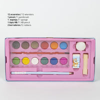 Kinder Malkoffer, 68-teilig, BlueY Malset mit Buntstifte etc.