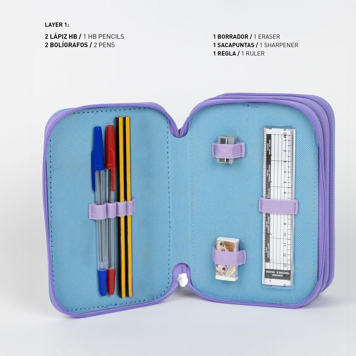 Eiskönigin Anna und ELSA Federmäppchen 3-Fach