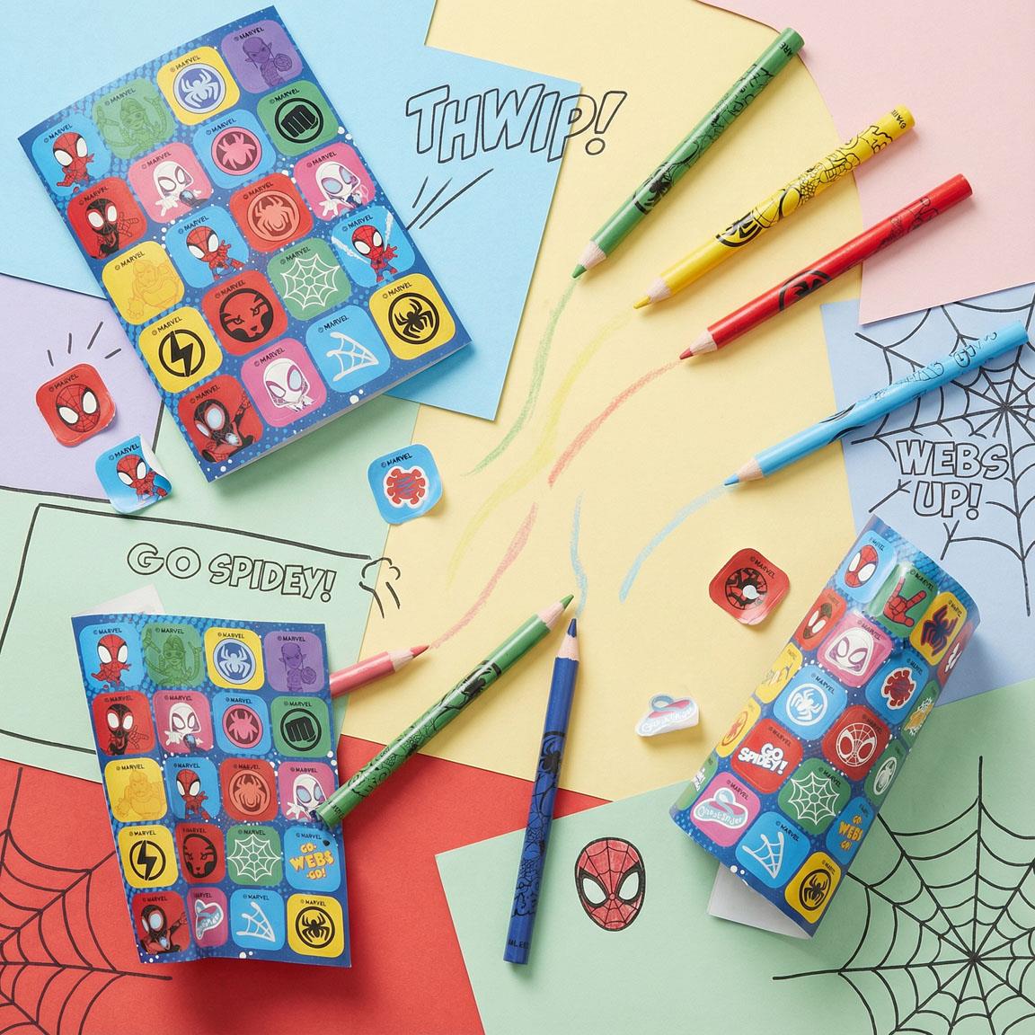 Mal- und Bastelset mit Stiften, Farben, Stickern & Malbuch im Rucksack