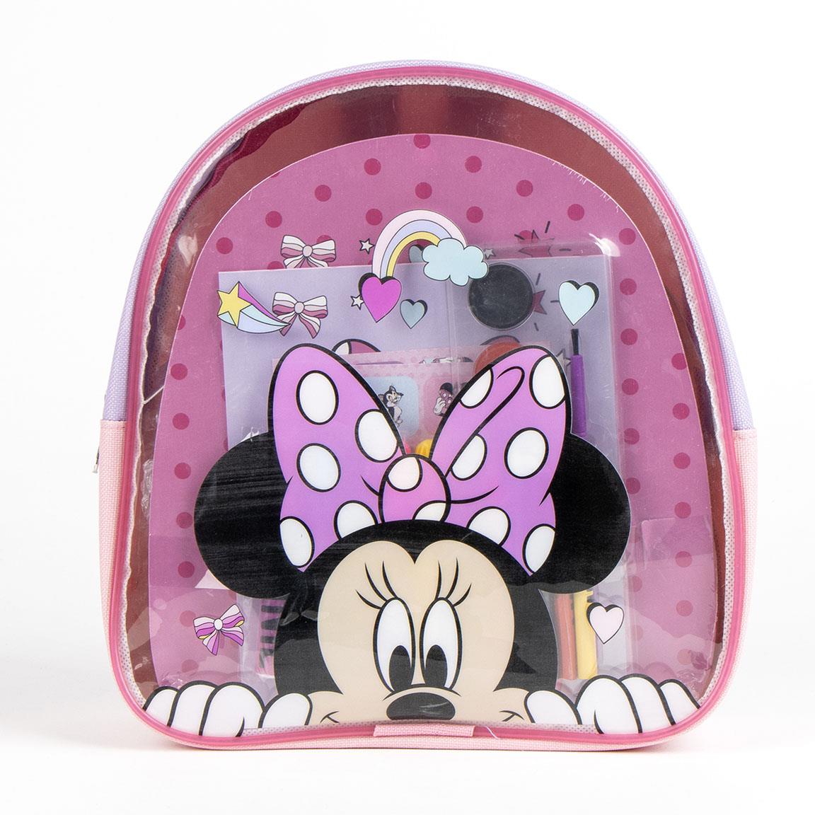 Minnie Mouse Mal- und Bastelset mit Stiften, Farben, Stickern & Malbuch im Rucksack
