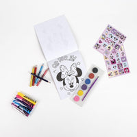 Minnie Mouse Mal- und Bastelset mit Stiften, Farben, Stickern & Malbuch im Rucksack