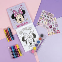 Minnie Mouse Mal- und Bastelset mit Stiften, Farben, Stickern & Malbuch im Rucksack