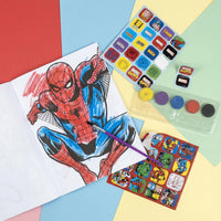 Mal- und Bastelset mit Stiften, Farben, Stickern & Malbuch im Rucksack