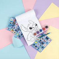 Stitch Mal- und Bastelset mit Stiften, Farben, Stickern & Malbuch im Rucksack