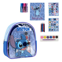 Stitch Mal- und Bastelset mit Stiften, Farben, Stickern & Malbuch im Rucksack