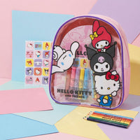 Hello Kitty Mal- und Bastelset mit Stiften, Farben, Stickern & Malbuch im Rucksack