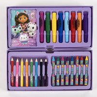 Kinder Malkoffer, 68-teilig, Gabbys Dollhouse Malset mit Buntstifte etc.