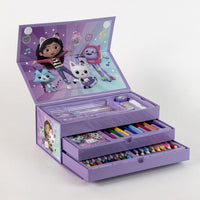 Kinder Malkoffer, 68-teilig, Gabbys Dollhouse Malset mit Buntstifte etc.