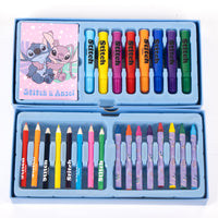 Kinder Malkoffer, 68-teilig, Lilo& Stitch Malset mit Buntstifte etc.