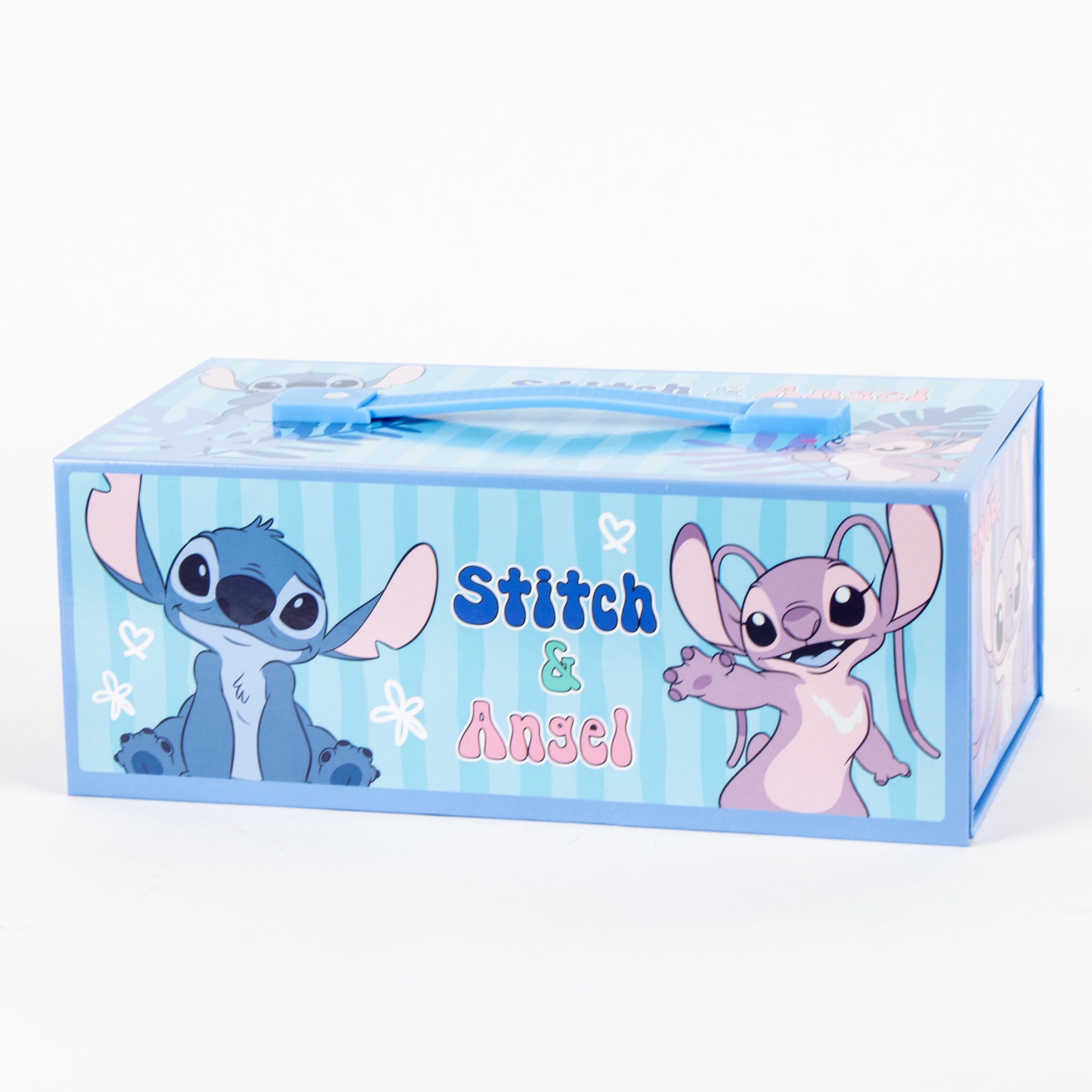 Kinder Malkoffer, 68-teilig, Lilo& Stitch Malset mit Buntstifte etc.