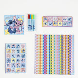Disney Lilo & Stitch Mal- und Schreibset, 1000 Aufkleber, Stifte, Buch