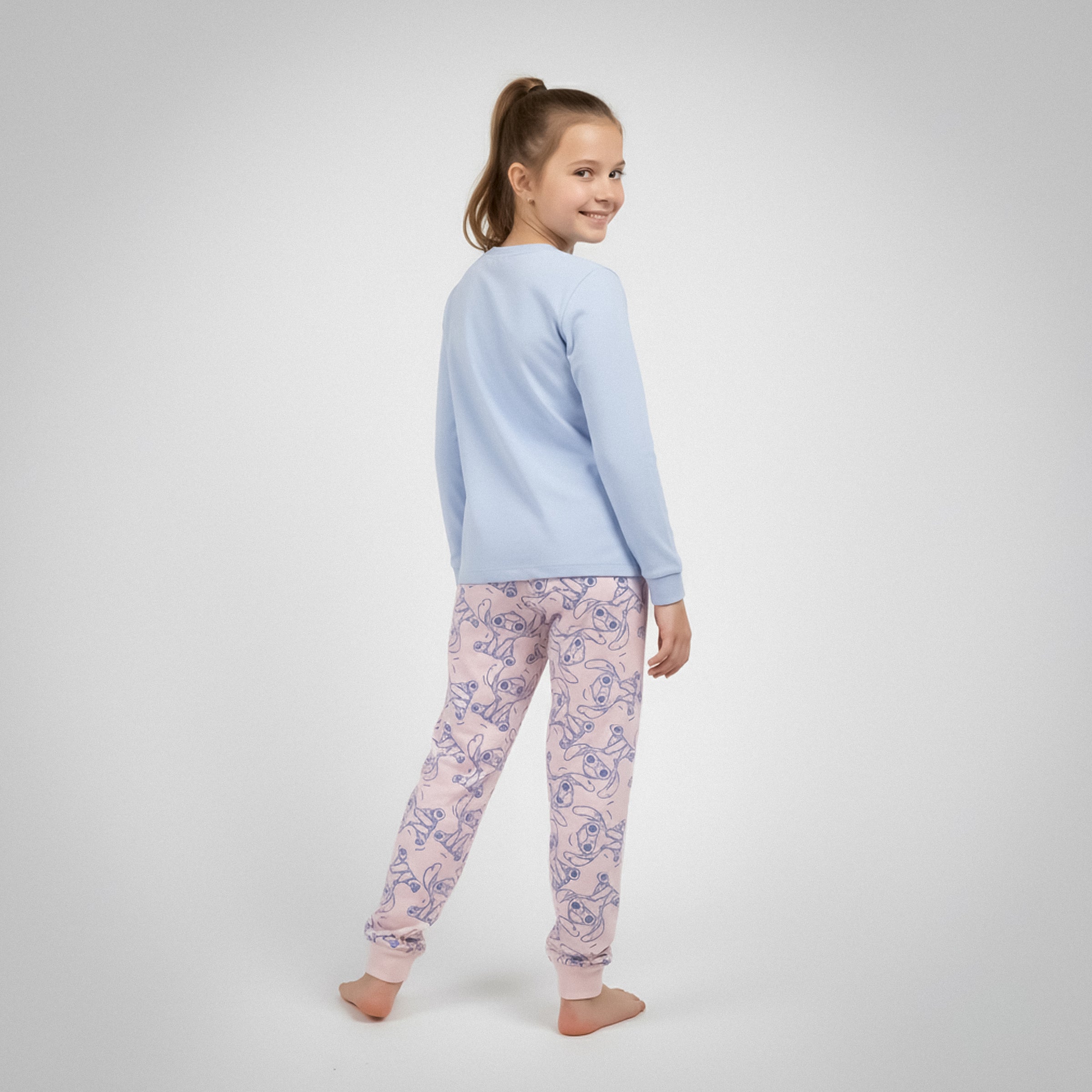 Disney Lilo und Stitch Mädchen-Schlafanzug Pyjama langarm