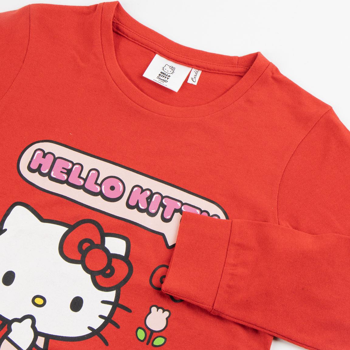 Hello Kitty Mädchen Schlafanzug, Langarm Pyjama