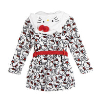 Hello Kitty Mädchen Kinder Bademantel mit Kapuze