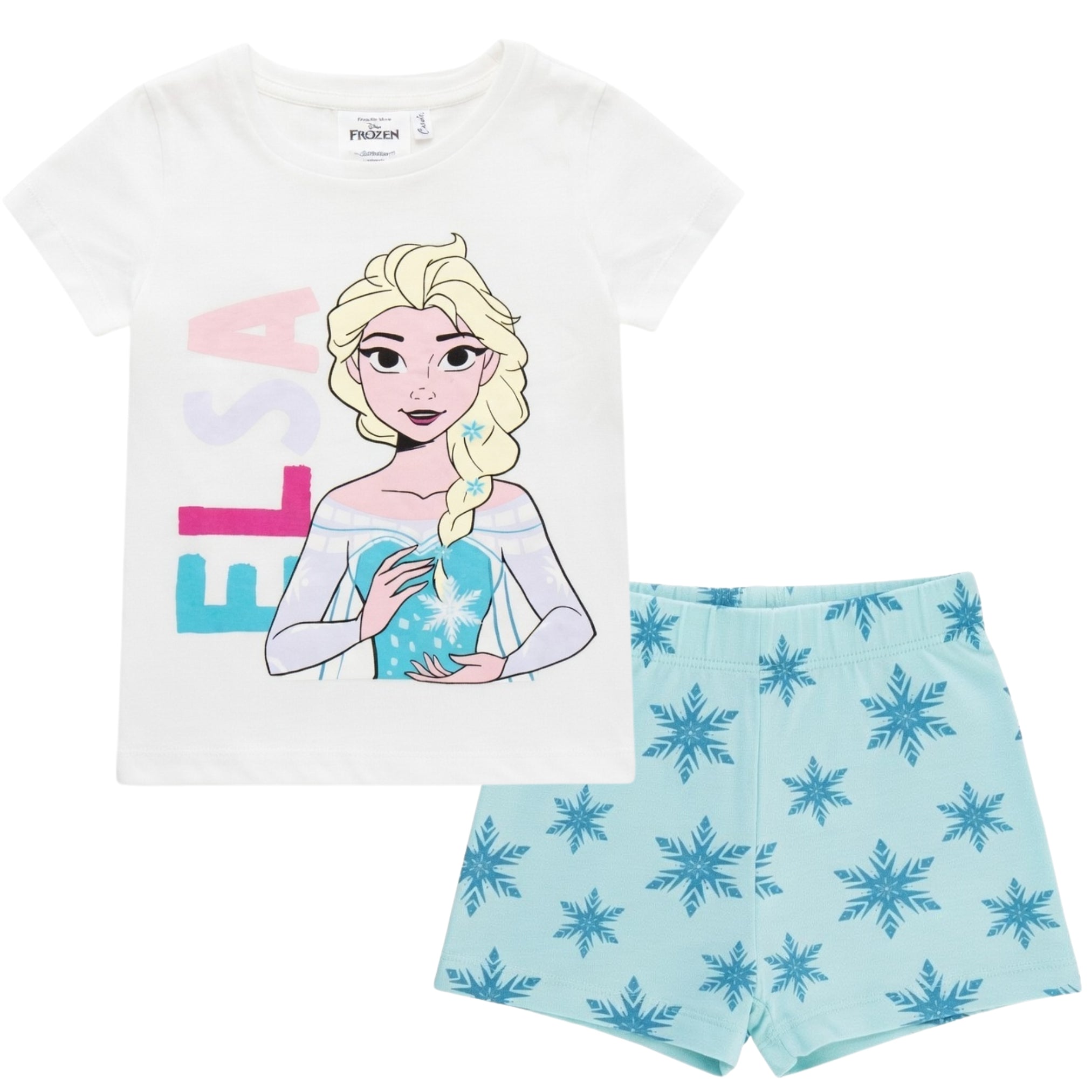 Eiskönigin Anna und ELSA Pyjama kurzer Schlafanzug