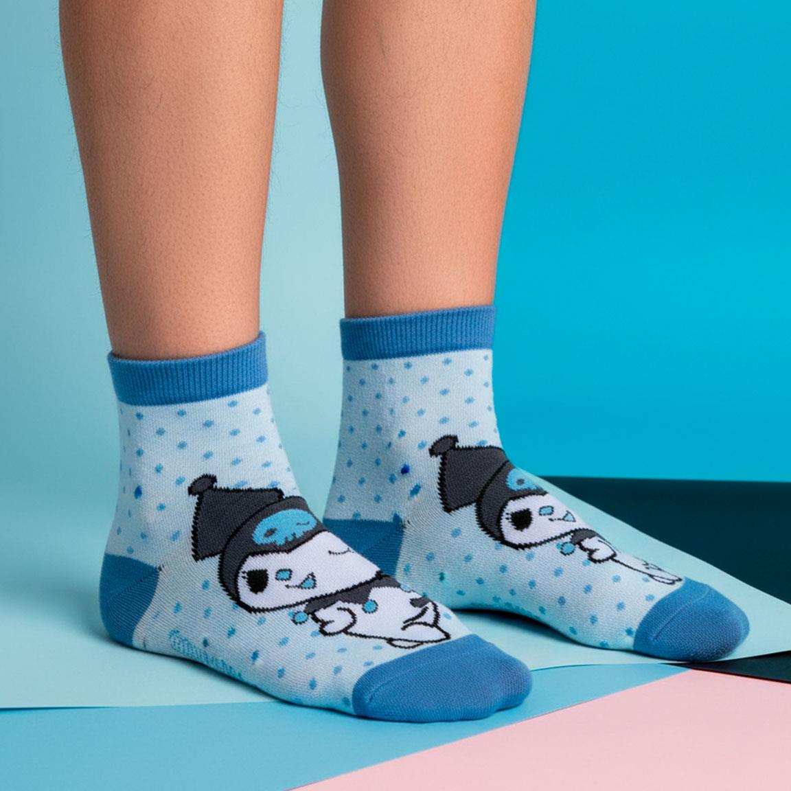 Hello Kitty Damen Socken 36-43 Kuromi Jugendliche