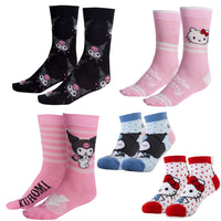 Hello Kitty Damen Socken 36-43 Kuromi Jugendliche