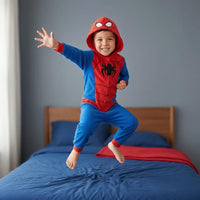 Marvel Spiderman Jumpsuit Kostüm Schlafanzug Kinder Onesie