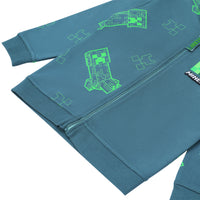 Minecraft Jacke Jungen Sweatjacke mit Kapuze