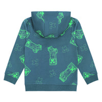 Minecraft Jacke Jungen Sweatjacke mit Kapuze