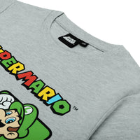 Super Mario Schlafanzug Pyjama mit Mario, Yoshi, Toad und Luigi