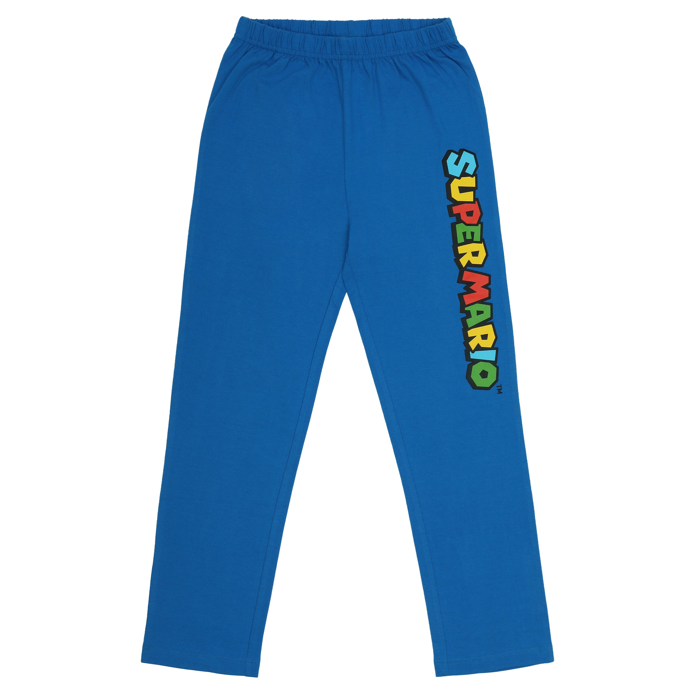 Super Mario Schlafanzug Pyjama mit Mario, Yoshi, Toad und Luigi